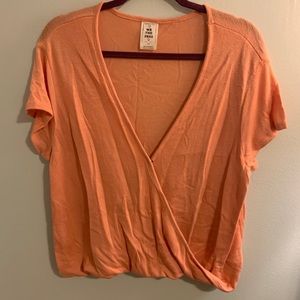 We the free knit wrap shirt
